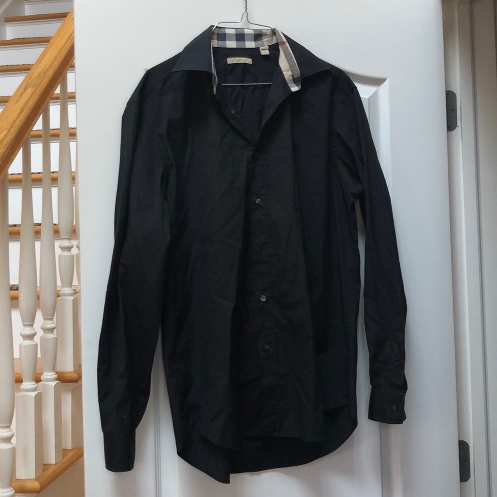 Men’s Long Sleeve Burberry Button Down Shirt